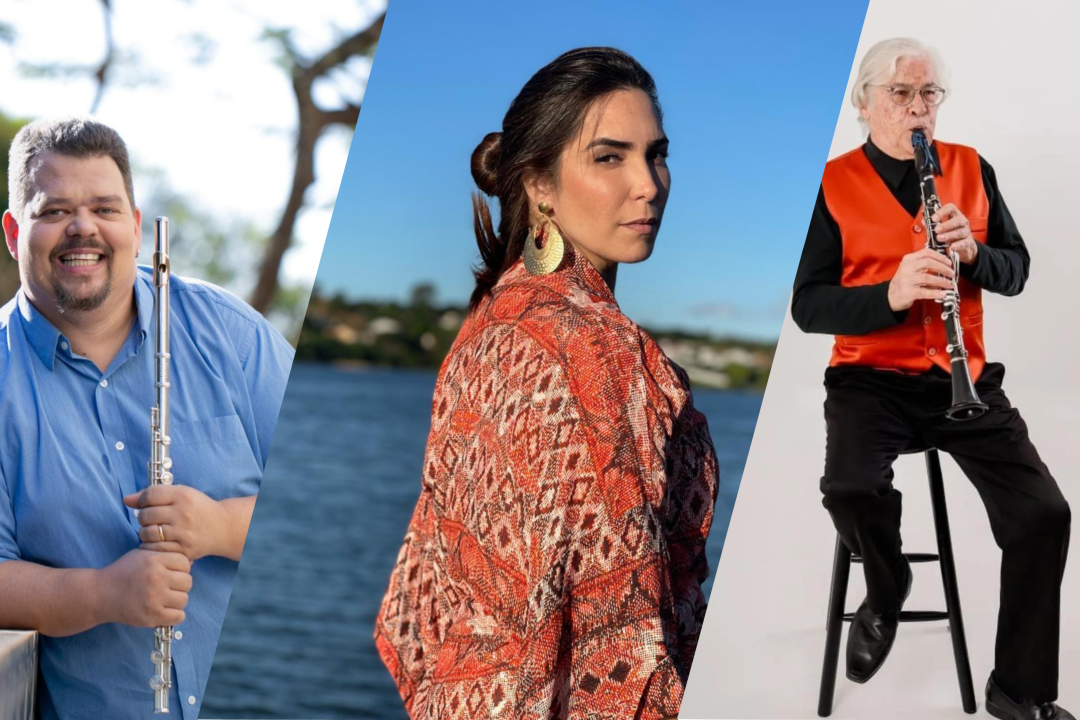LUIZA CEOLIN, FERNANDO MACHADO e SERGINHO MORAIS